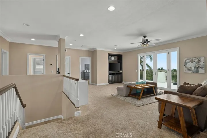 With double doors onto the spacious deck