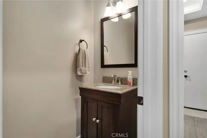 Downstairs powder room