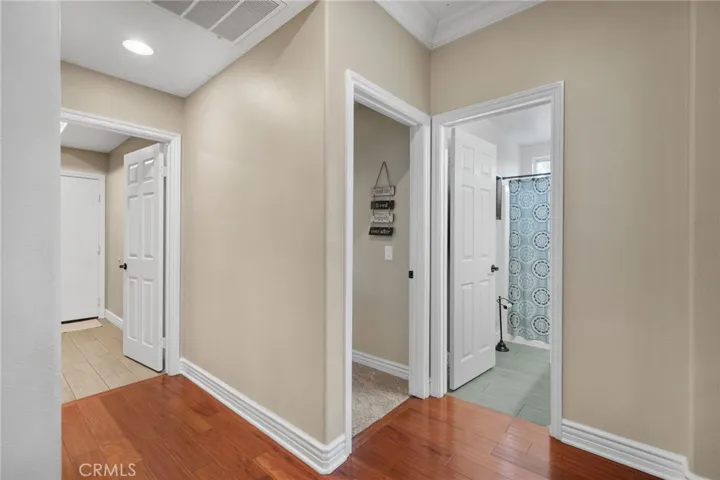 Downstairs entry to full bedroom and bathroom right off the garage.  All entry level.