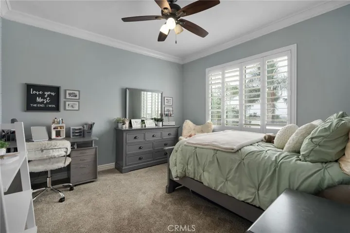 Bedroom #2 with walk-in closet and city views