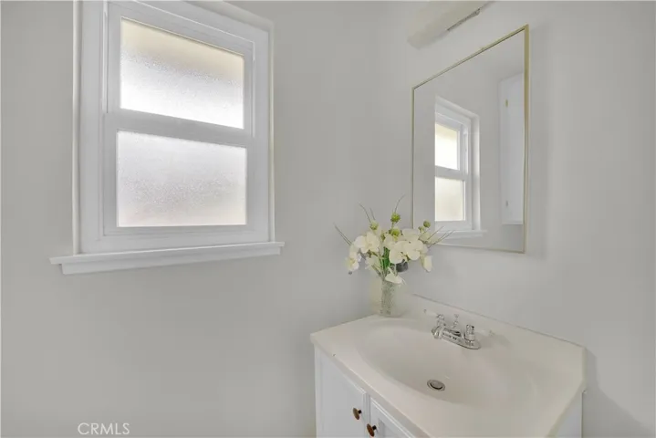 Half bathroom off the kitchen