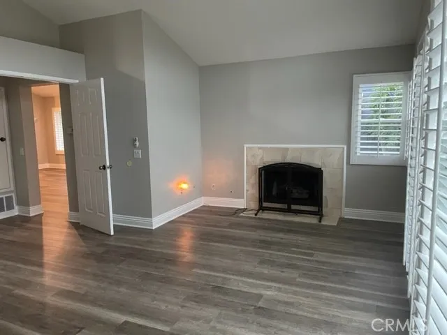 Primary Bedroom with Fireplace and Slider to Backyard