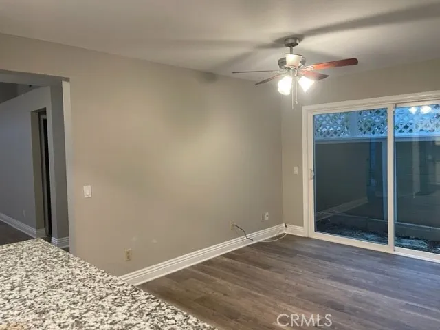 Family Room Kitchen Area with Slider