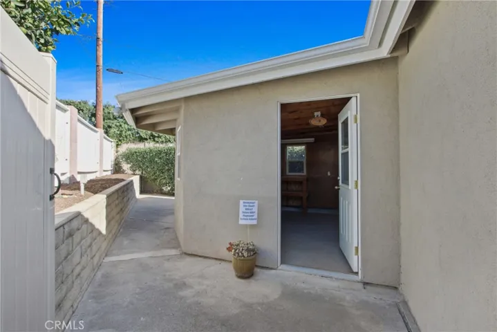 Exterior Access to Workshop