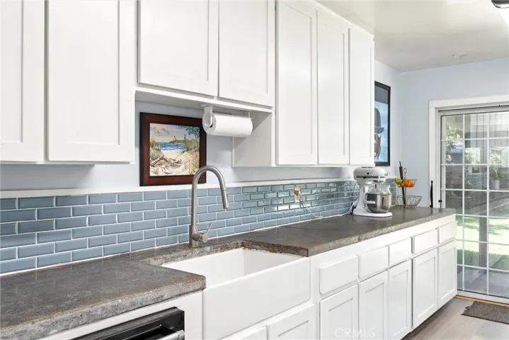 Kitchen with granite countertops