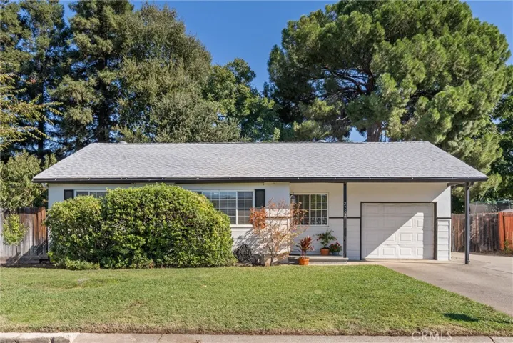 Front yard with RV parking to the right