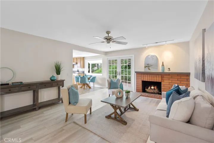Living Room with Fireplace