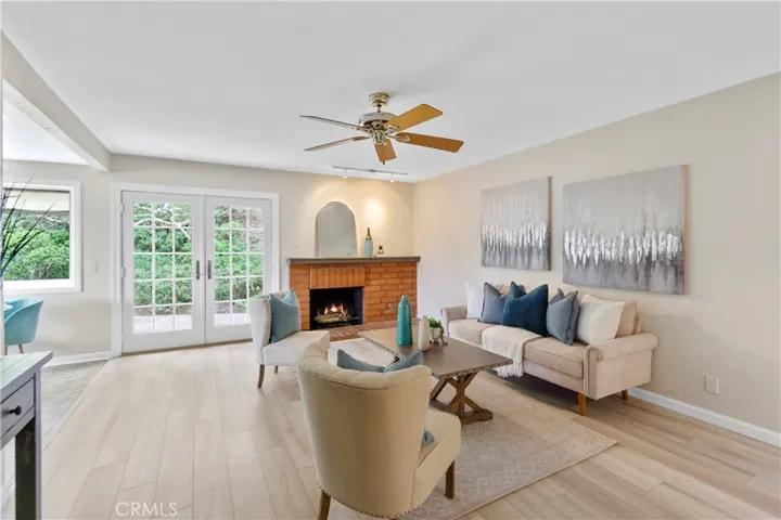 Living Room with Fireplace