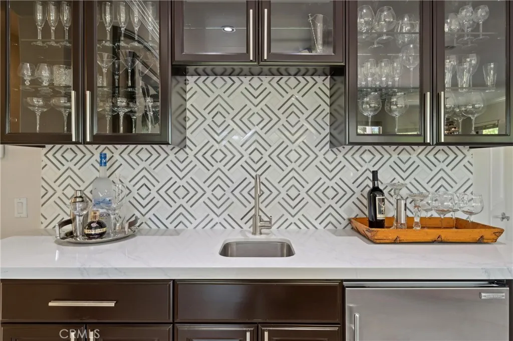 Wet Bar with all the glasses you'll need Wet Bar with all the glasses you'll need