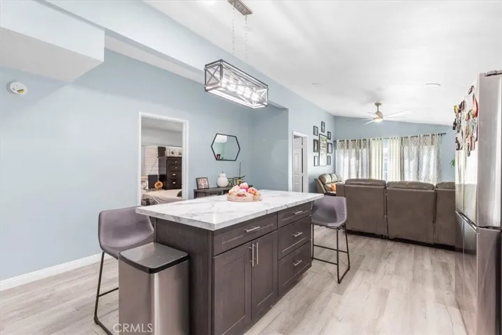Open Concept Kitchen with island & upgraded appliances