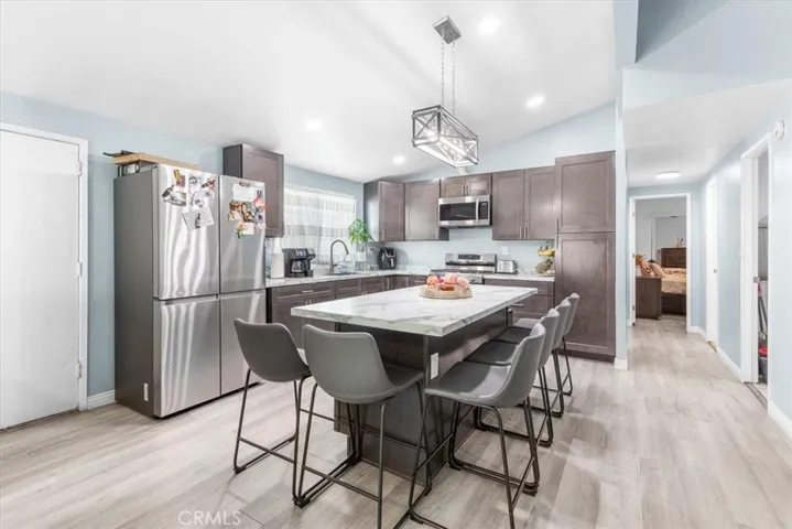 Open Concept Kitchen with island & upgraded appliances