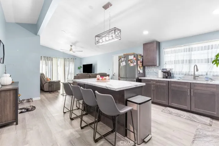 Open Concept Kitchen with island & upgraded appliances