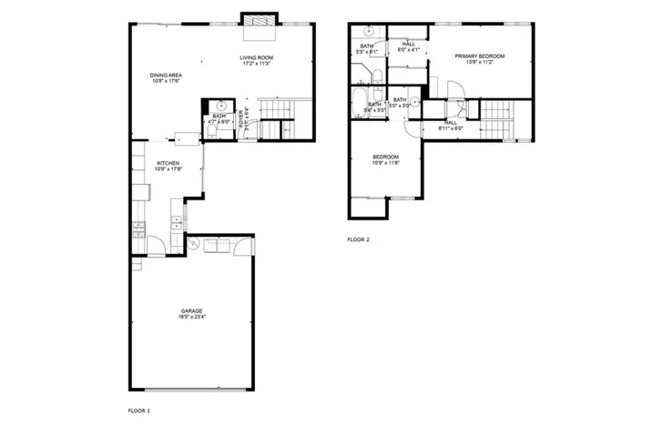 Floor plan of 318 S. Vista Del Canon!