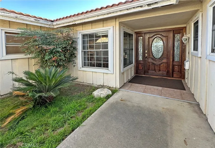 Private Courtyard Entry to the Beautiful Custom Front Door
