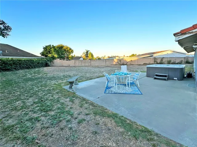 Another View of the Patio and Backyard in Morning Light