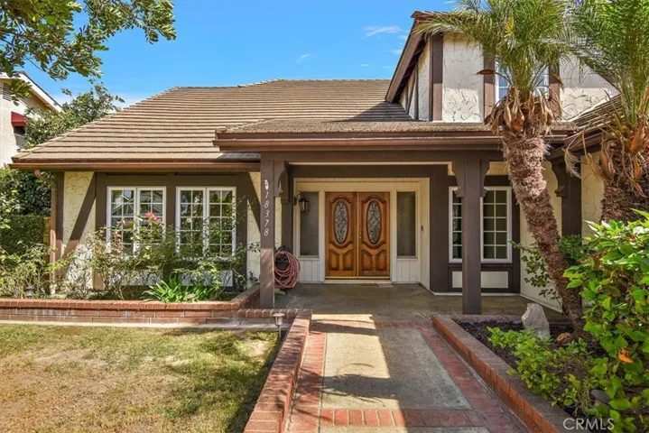 Inviting double doors entrance