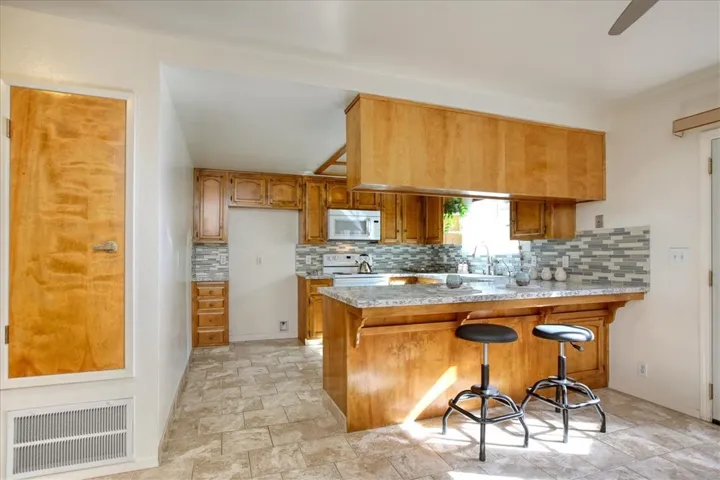 Breakfast Bar Counter Seating expands the dinging options!
