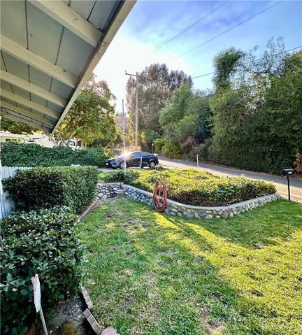 Outside view from front door looking west