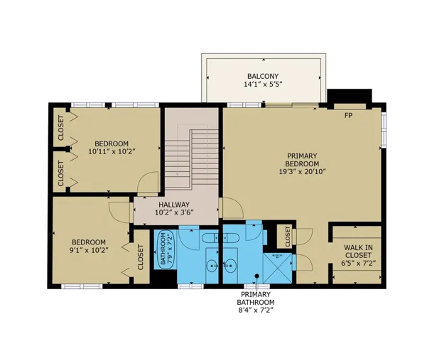 2nd level floor plan