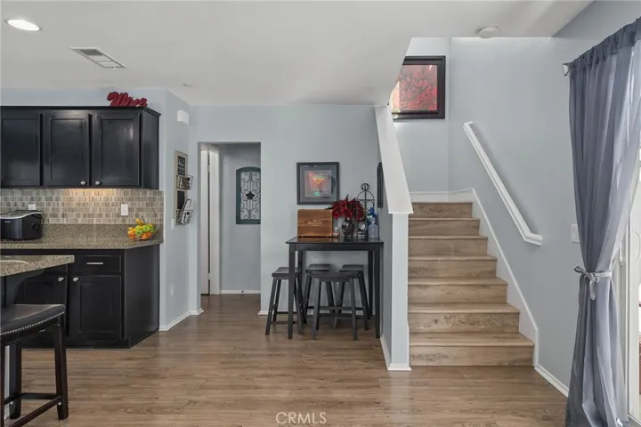 Stairs off Kitchen
