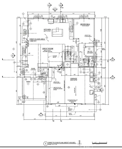 First Floor Plan for 1022