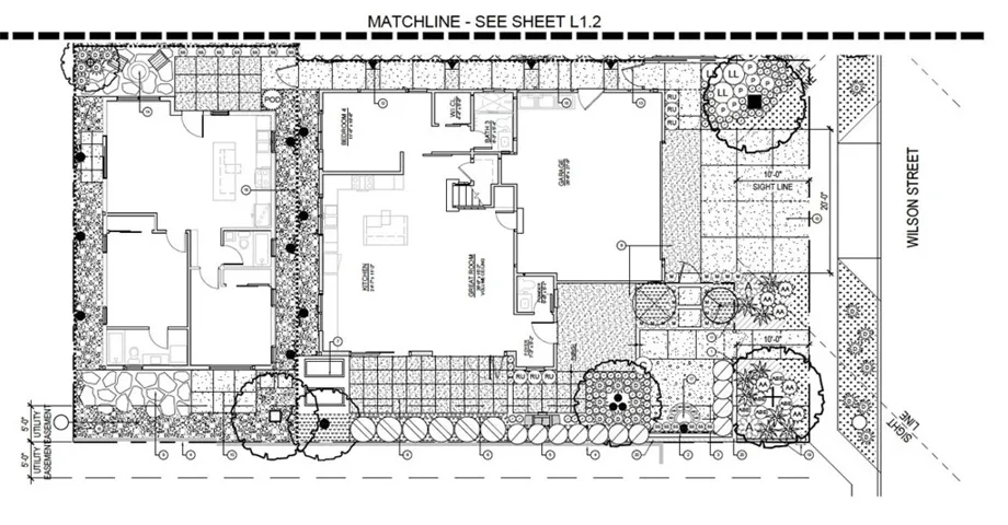 Landscape Plan for 1022