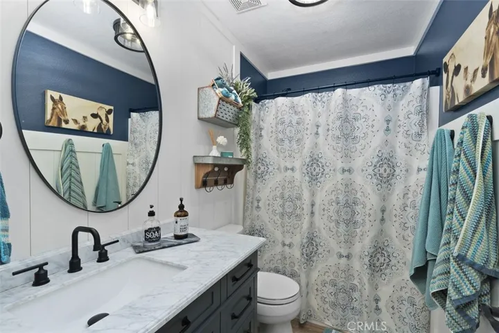 Downstairs updated bathroom.