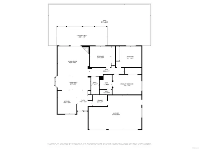 Single Story Floor Plan. Dimensions are approximate.