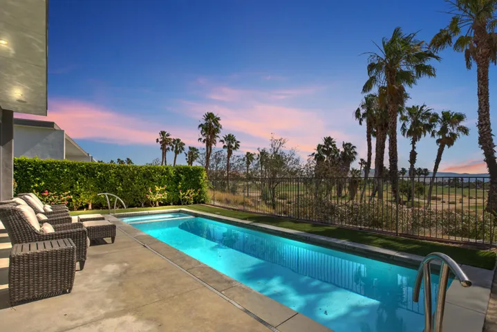 Skylar Pool Shot at Dusk