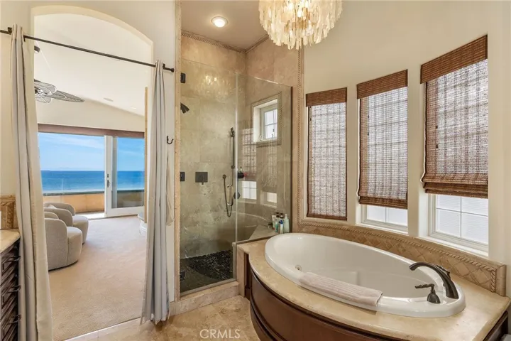 Primary Bath separate soaking tub