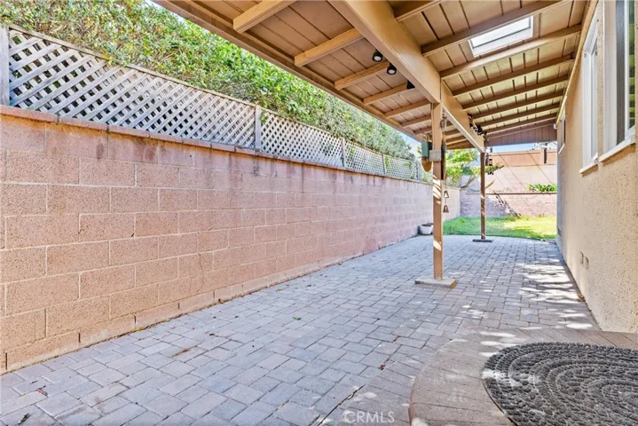 Side patio view one