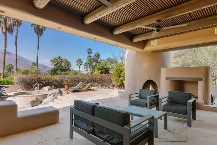 Primary Covered Patio & Fireplace