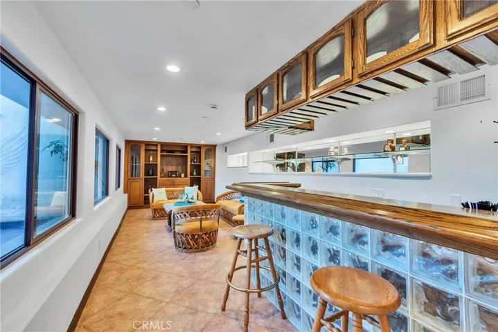 Pool house with bathroom