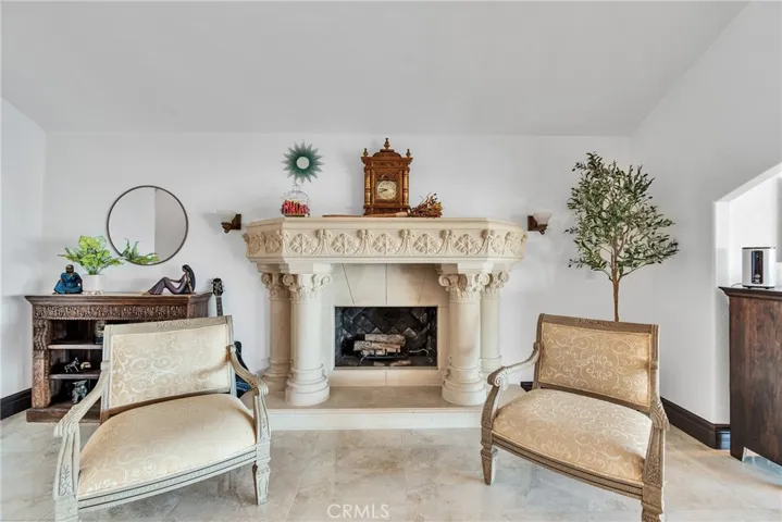 Beautiful carved fireplace