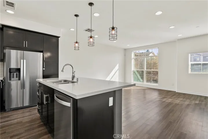 Kitchen and living room