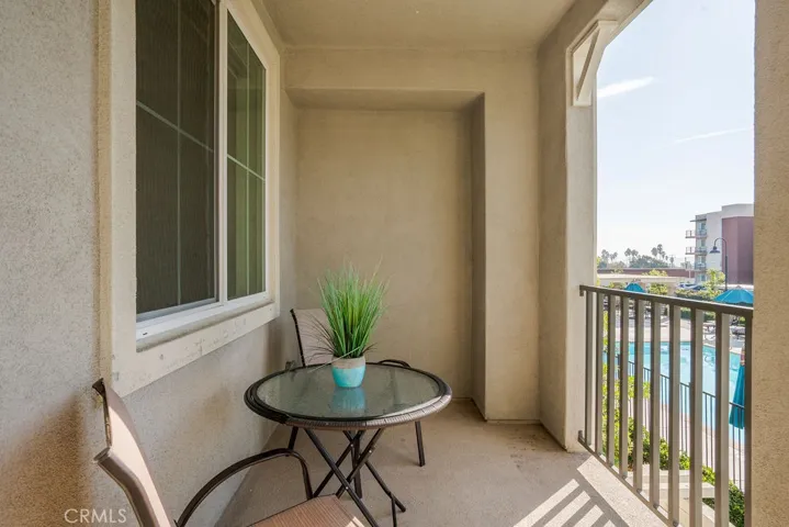 Balcony off of living room