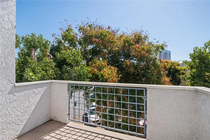 Balcony from living area