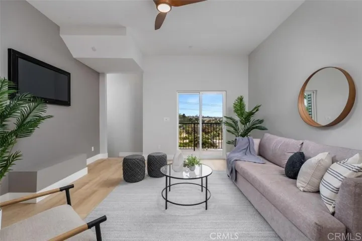 Living Room looking at balcony with optional furni