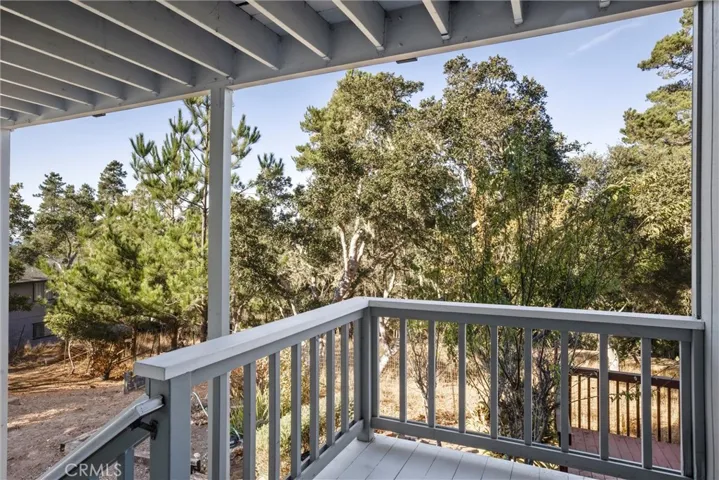 Deck off third bedroom to back yard.