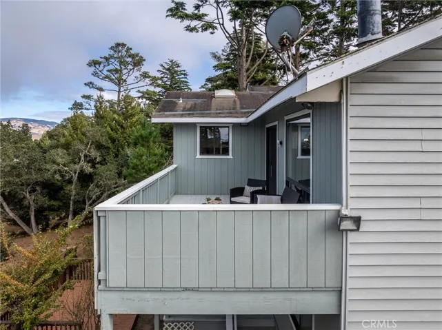 Drone view of top deck.
