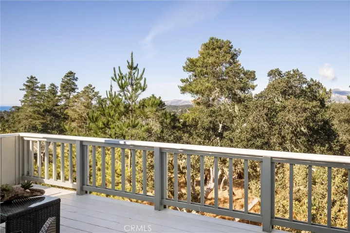 Looking towards mountains from deck.