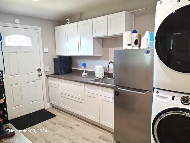 ADU Kitchen area with access Door to outside
