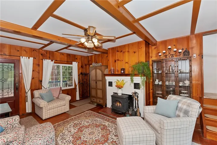 fire in fireplace was added digitally