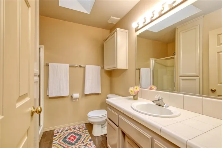 Hallway bathroom