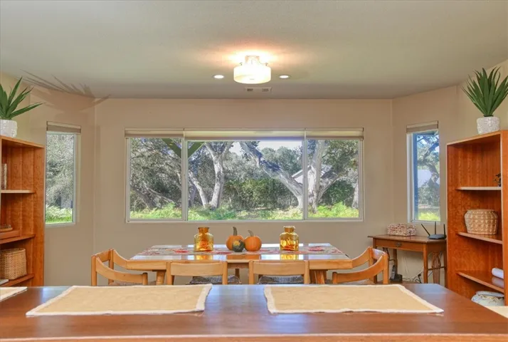 Oak views from dining