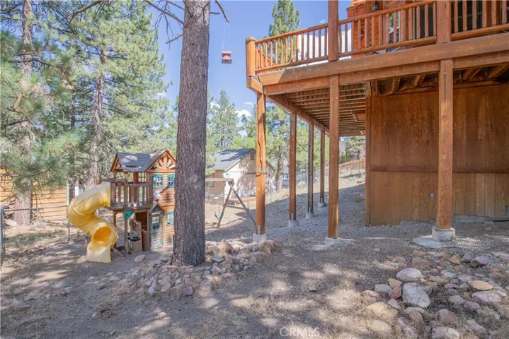 Large backyard