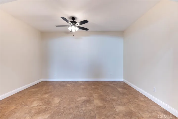 Living room across main dining room