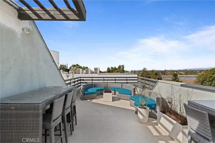 Private rooftop patio