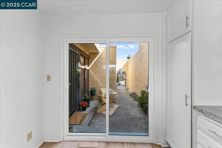 Slider to front Patio from Kitchen!