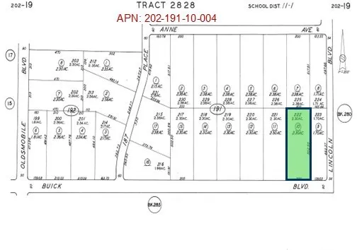 222 Lot Buick Boulevard, California City, California 93505